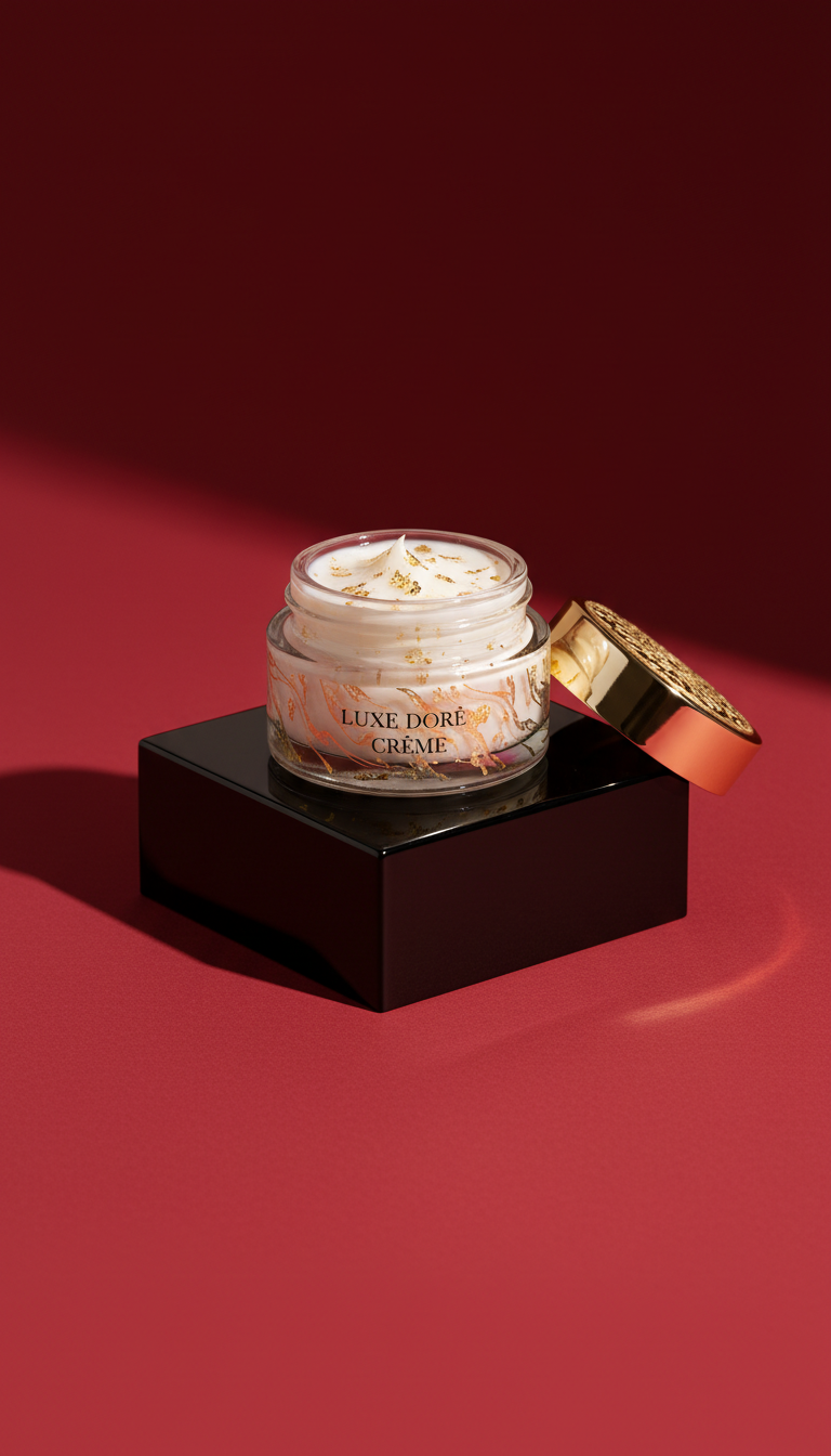 Travel-Size Jar with Gold-Infused Botanicals